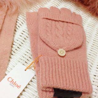 クロエ(Chloe)の新品 Chloe ニット手袋 ウール混(手袋)