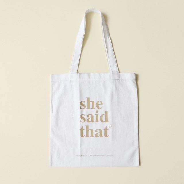 即発送】新品 she said that beige logo bag 正規品の通販 by gom's ...