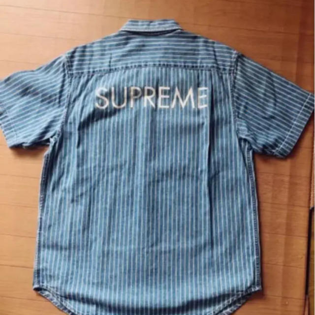 supreme 17ss denim stripe shirt