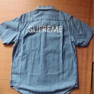 Supreme - supreme 17ss denim stripe shirtの通販 by Supremer ...