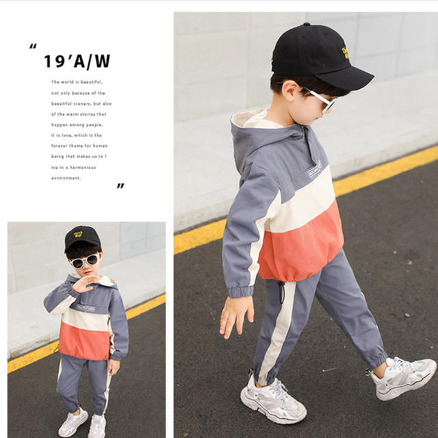 韓国こども服　セットアップ キッズ/ベビー/マタニティのキッズ服男の子用(90cm~)(Tシャツ/カットソー)の商品写真