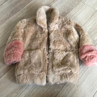 ザラキッズ(ZARA KIDS)の【専用】ジャケット　ファーコート　ZARA girls  110(ジャケット/上着)