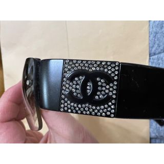 CHANEL - シャネル 正規品 サングラス レア ラインストーン ロゴの通販