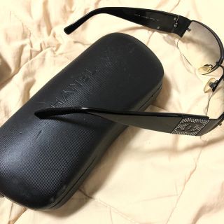 CHANEL - シャネル 正規品 サングラス レア ラインストーン ロゴの通販