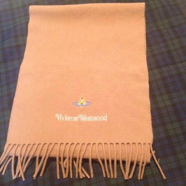 Vivienne Westwood(ヴィヴィアンウエストウッド)のヴィヴィアン オーブ刺繍マフラー レディースのファッション小物(マフラー/ショール)の商品写真