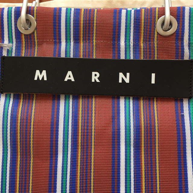 Marni(マルニ)の再お値下げ‼️美品⭐️マルニ MARNIストライプバッグ ブラウン レディースのバッグ(トートバッグ)の商品写真