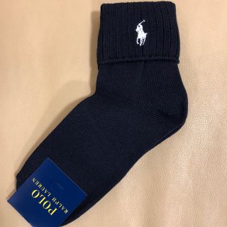 ポロラルフローレン(POLO RALPH LAUREN)の新品　レディース POLO ポロラルフローレン　折返しソックス　日本製(ソックス)