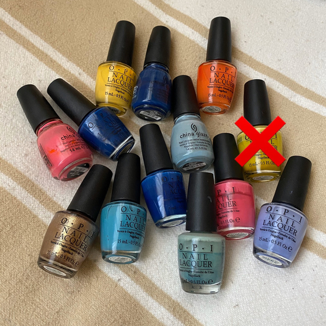 OPI&china glaze   ネイルポリッシュ　12本セット