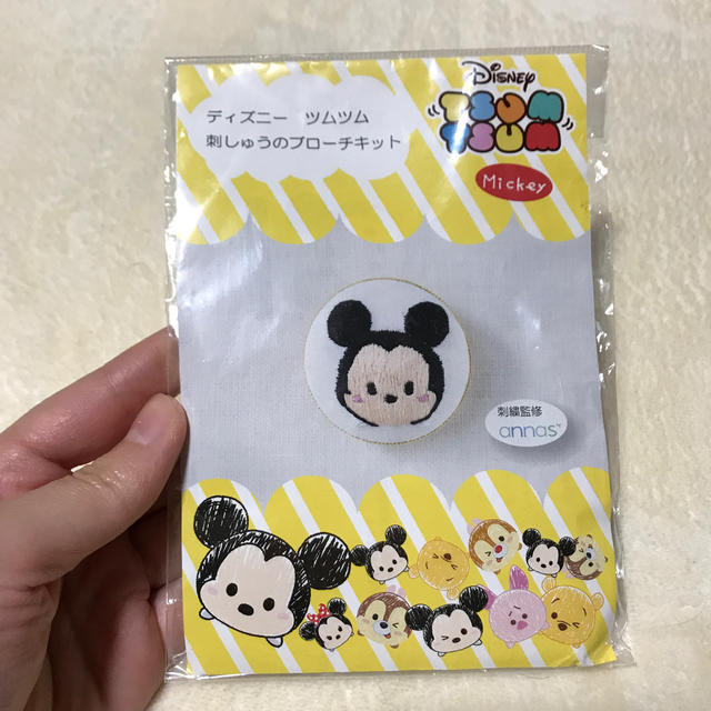 Disney(ディズニー)のディズニーツムツム 刺繍のブローチキット ハンドメイドの素材/材料(その他)の商品写真