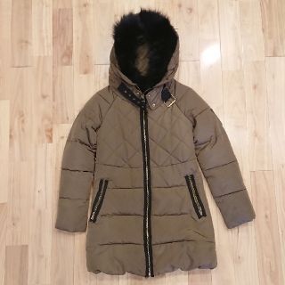 ザラ(ZARA)のZARA BASIC 中綿コート  ベージュ(ダウンコート)