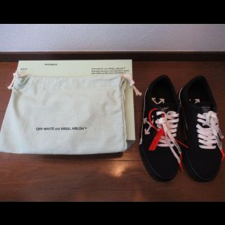 オフホワイト(Off-White)のOFF-WHITE VULC LOW TOP SNEAKER　BLACK(スニーカー)