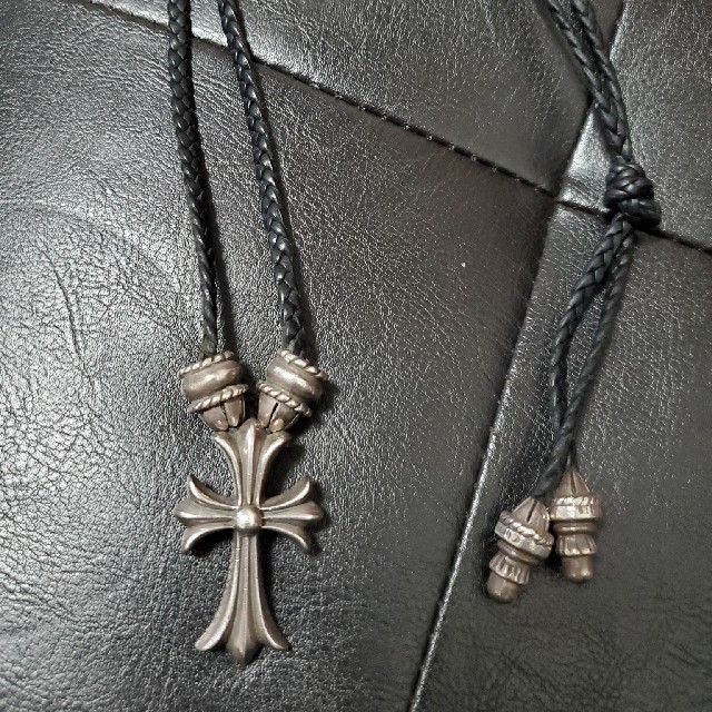 【在庫処分大特価!!】 Chrome Hearts HEARTS レザーチョーカーネックレス 最終値下げ!CHROME - ネックレス
