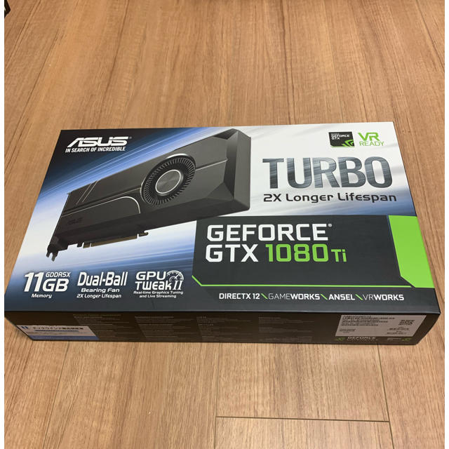 グラボ ASUS GEFORCE GTX 1080Ti−11GB（送料無料）スマホ/家電/カメラ