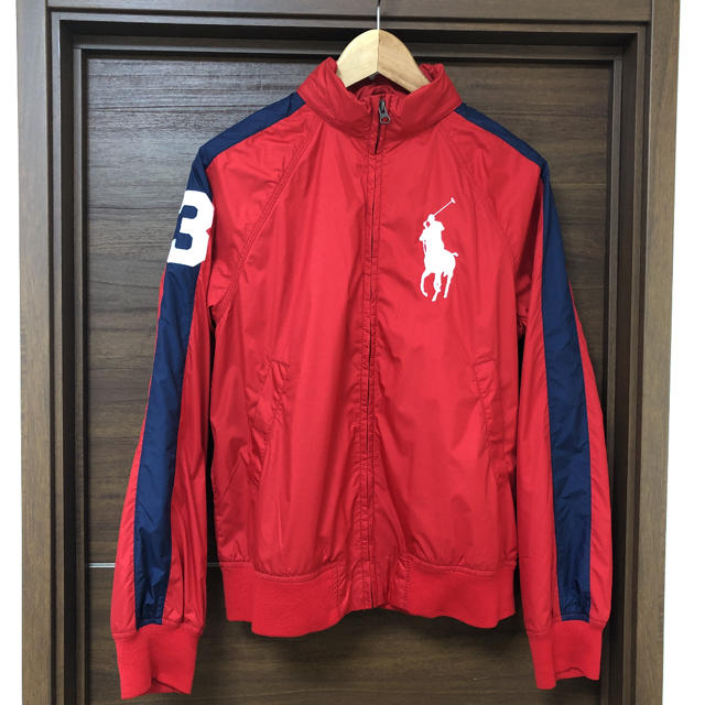 POLO RALPH LAUREN(ポロラルフローレン)のラルフローレン アウター　ジャンパー  赤×ネイビー　 レディースのジャケット/アウター(ナイロンジャケット)の商品写真