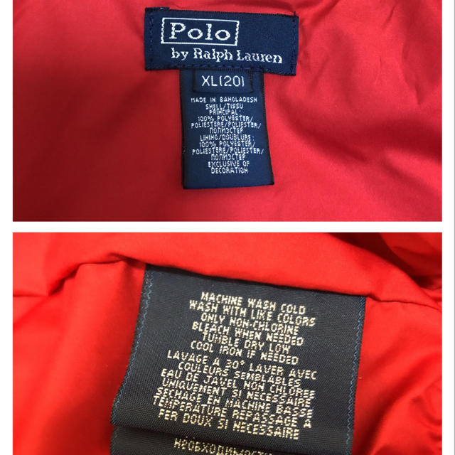 POLO RALPH LAUREN(ポロラルフローレン)のラルフローレン アウター　ジャンパー  赤×ネイビー　 レディースのジャケット/アウター(ナイロンジャケット)の商品写真