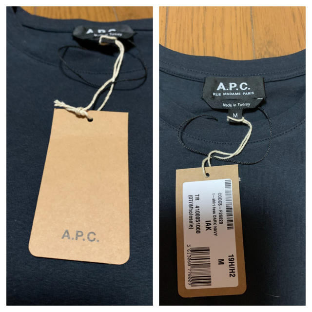 A.P.C(アーペーセー)の新品タグ付き A.P.C Tシャツ Mサイズ レディースのトップス(Tシャツ(半袖/袖なし))の商品写真