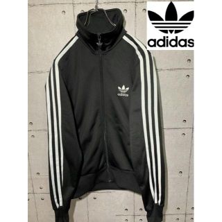 アディダス(adidas)の【大人気】 アディダス トレフォイルロゴ 黒 ビックロゴ (ジャージ)