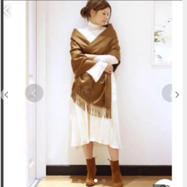 IENA(イエナ)のTK様専用★Deuxieme Classeニュアンスサテン白スカート レディースのスカート(ロングスカート)の商品写真