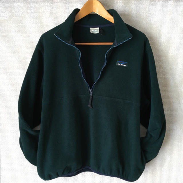 レア！90's USA製 L.L.Bean ハーフジップ フリース プルオーバー