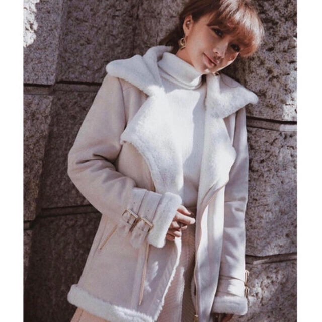 eimy istoire♡フェイクムートンライダース - ライダースジャケット
