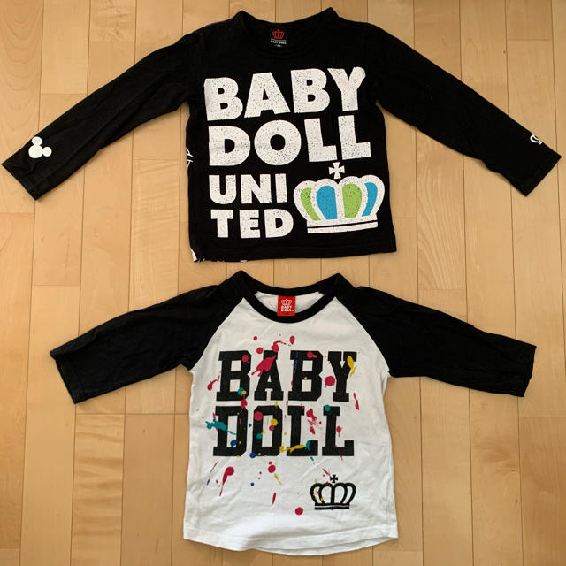 BABYDOLL(ベビードール)のBABYDOLL Tシャツ 120cm 2枚セット キッズ/ベビー/マタニティのキッズ服男の子用(90cm~)(Tシャツ/カットソー)の商品写真