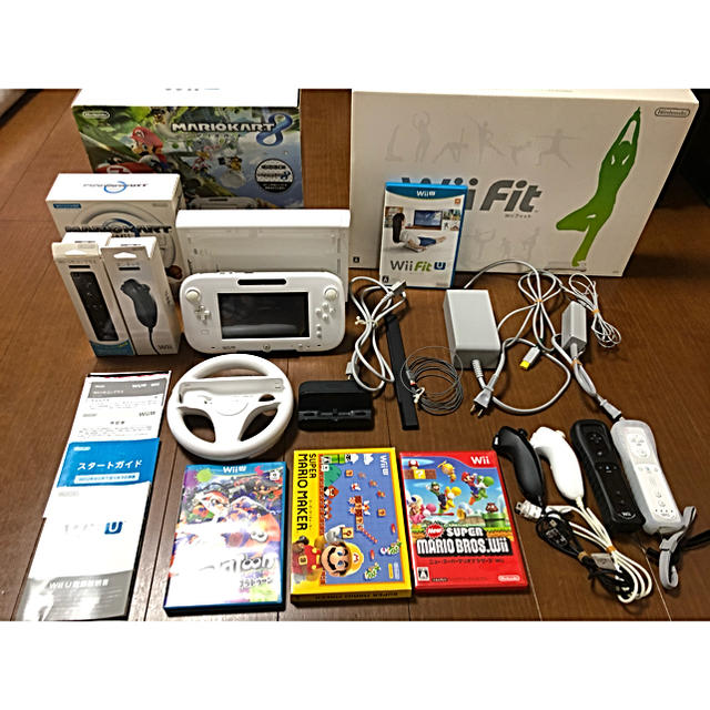 wii U 32GB/マリオカート・wii Fit U・その他ソフト3本セット - 家庭用 ...