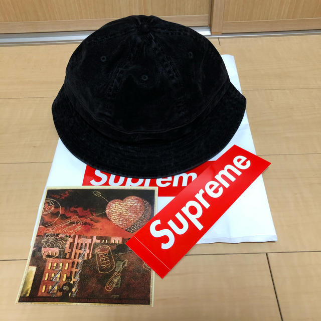 Supreme - Supreme Washed Velvet Bell Hat M/L Blackの通販 by ちゅん ...