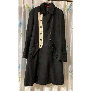 ヨウジヤマモト(Yohji Yamamoto)のヨウジヤマモト    ボーダーメルトンコート(トレンチコート)