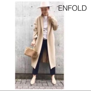 エンフォルド(ENFOLD)のお値下げ＊ENFOLD＊チェスターコート＊ダブルクロス ベージュ 38(チェスターコート)