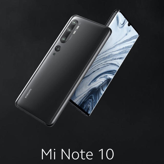 ANDROID - 即発送 Xiaomi Mi Note10（6/128GB global版）　黒