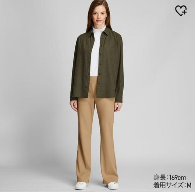 UNIQLO(ユニクロ)のユニクロ リブフレアパンツ レディースのパンツ(カジュアルパンツ)の商品写真