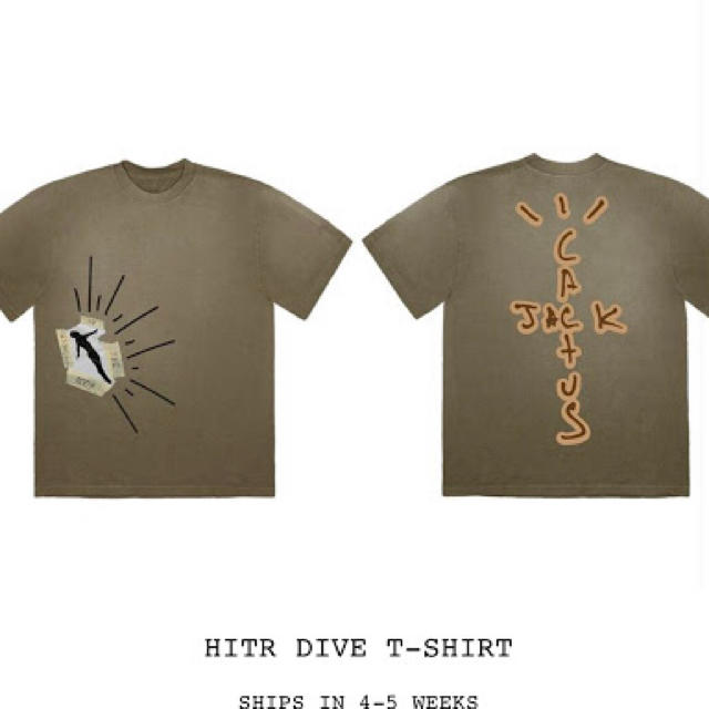 TRAVIS SCOTT CACTUS JACK HITR DIVE Tシャツ