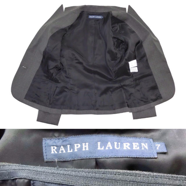 Ralph Lauren(ラルフローレン)のチャコールグレーのスカートスーツ7 レディースのフォーマル/ドレス(スーツ)の商品写真