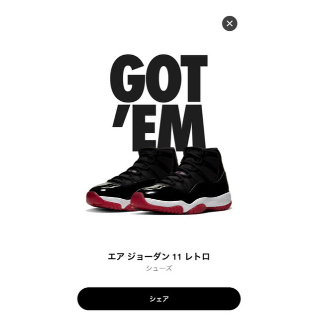 Nike Air Jordan 11 Black Red 26cm ジョーダン 1