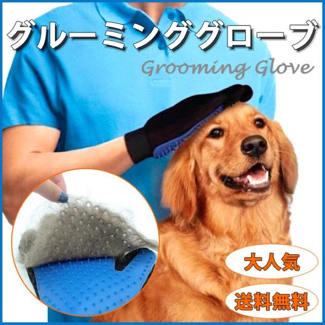 グルーミンググローブ 犬 ネコ ペット ブラッシング マッサージ 皮膚病予防 その他のペット用品(猫)の商品写真