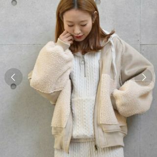 ダブルクローゼット(w closet)のW closet ボア スエード リバーシブル(ブルゾン)