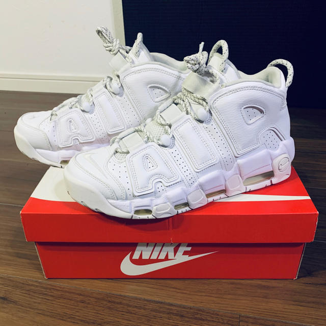 NIKE - AIR MORE UPTEMPO 96 モアテン トリプルホワイトの通販 by k ...