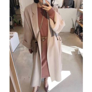 ディーホリック(dholic)の♡ pink beige long coat ♡(ロングコート)