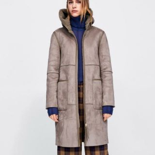 ザラ(ZARA)のZARA リバーシブル ムートン ロング(ムートンコート)