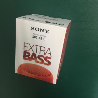 ソニー(SONY)のSONY Bluetoothスピーカー SRS-XB10 レッド(スピーカー)