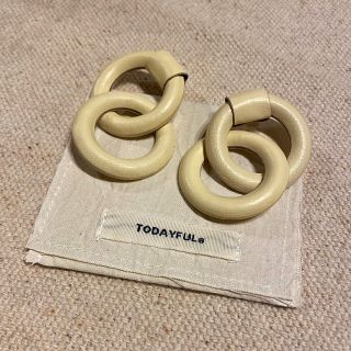 トゥデイフル(TODAYFUL)のTODAYFUL レザーリングピアス(ピアス)