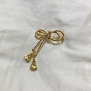 ロキエ(Lochie)のvintage ribbon brooch 🐇(ブローチ/コサージュ)