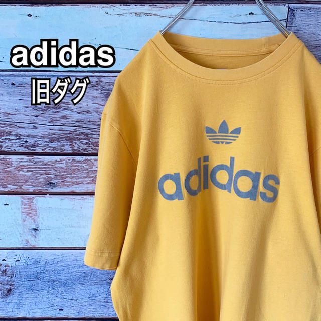 adidas(アディダス)の90s アディダス オリジナルス Mサイズ Tシャツ イエロー メンズのトップス(Tシャツ/カットソー(半袖/袖なし))の商品写真