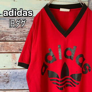 アディダス(adidas)のアディダス オリジナルス トレフォイル Tシャツ 赤 レッド L(Tシャツ/カットソー(半袖/袖なし))