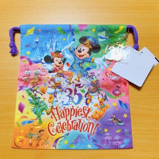 ディズニー(Disney)のディズニーランド 35周年 限定 きんちゃく(キャラクターグッズ)