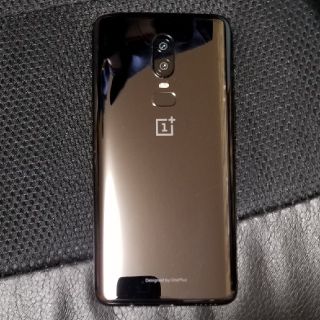 アンドロイド(ANDROID)のSIMフリー Oneplus6 8GB/128GB ミラーブラック(スマートフォン本体)