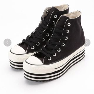 コンバース(CONVERSE)のJEANASIS×CONVERSE オールスターチャンキーヒールハイカット(スニーカー)