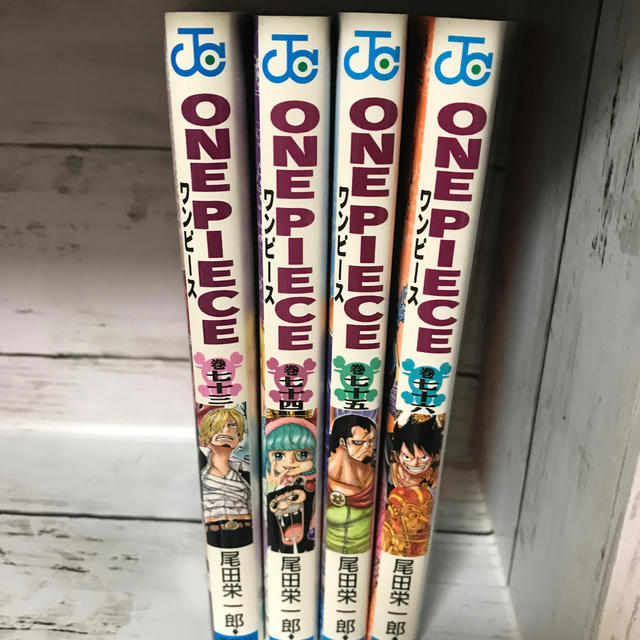 集英社(シュウエイシャ)のONE PIECE 73 74 75 76 セット売り エンタメ/ホビーの漫画(少年漫画)の商品写真