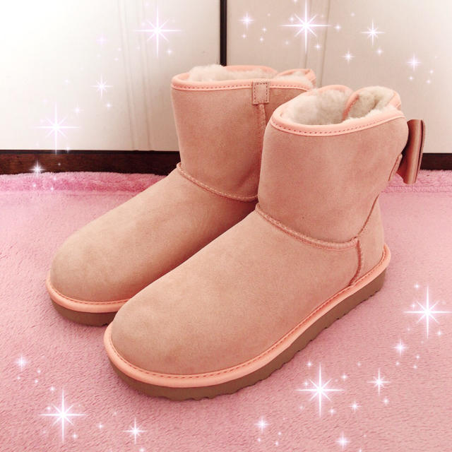 UGG ムートン ブーツ サーモンピンク - ブーツ