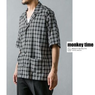 ビューティアンドユースユナイテッドアローズ(BEAUTY&YOUTH UNITED ARROWS)の【セール‼️】monkey time　PANAMA CHECK OPEN SHT(シャツ)